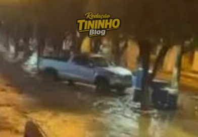 CHUVA FORTE PROVOCA ALAGAMENTOS E TRANSBORDAMENTO DE CÓRREGOS NO NOROESTE DO RIO