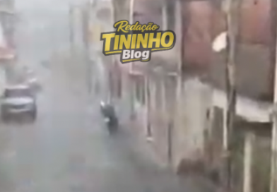 Chuva de granizo surpreende moradores de Guaçuí nesta quinta-feira