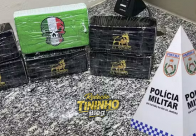 Polícia apreende quase 6 kg de cocaína e prende dois suspeitos em Itaocara